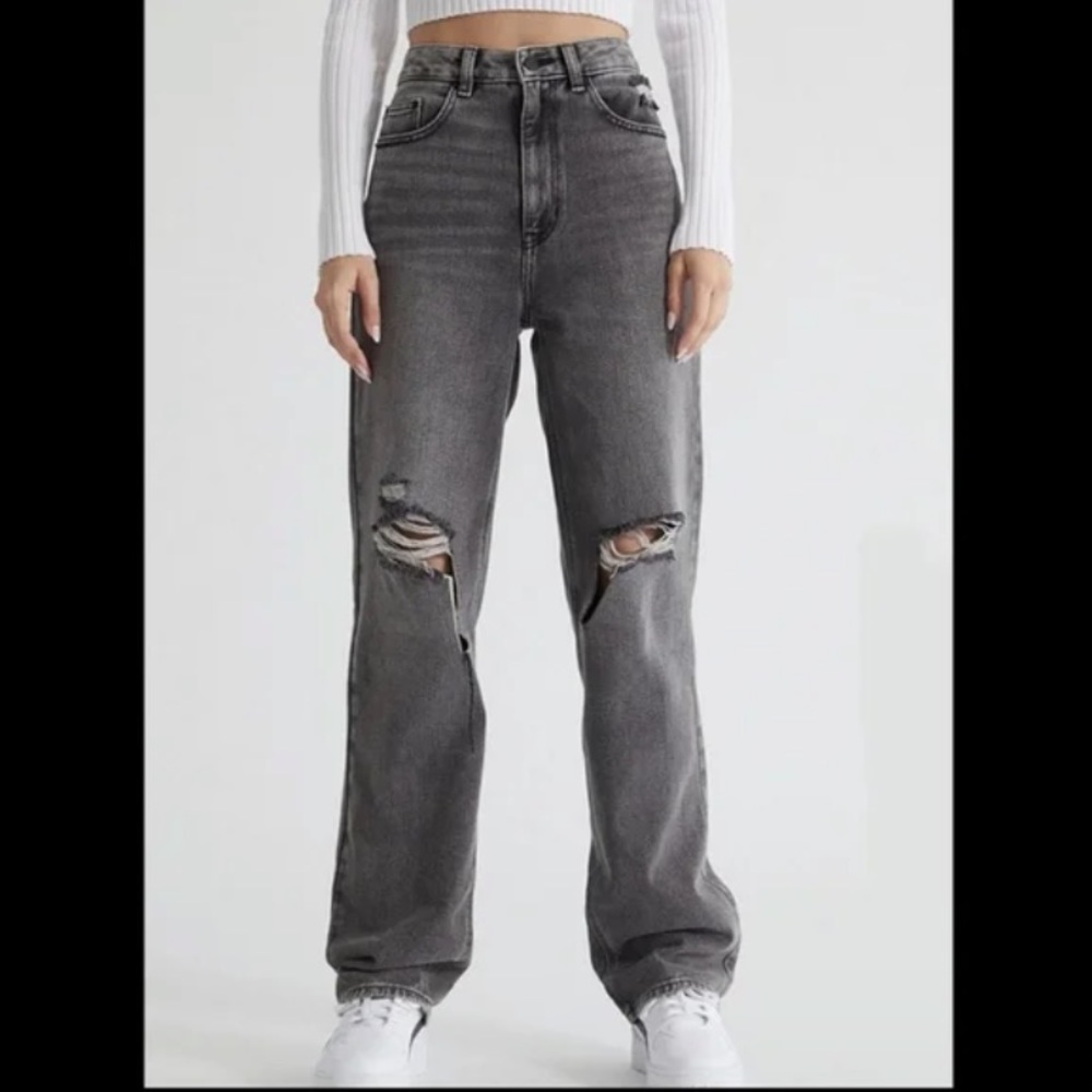 PacSun 90s Boyfriend Black Ripped Jeans
